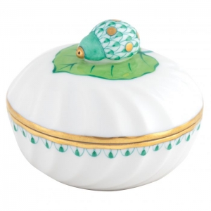Herend Ladybug Box - Green