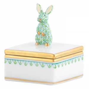 Herend Bunny Box - Key Lime