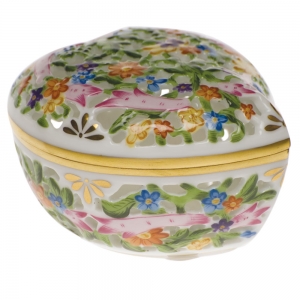 Herend Open Work Heart Box