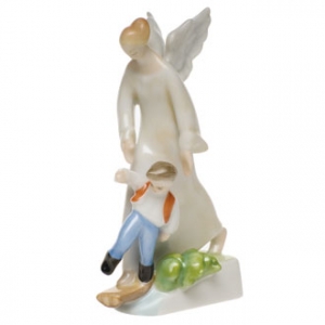 Herend Guardian Angel Natural Coloration