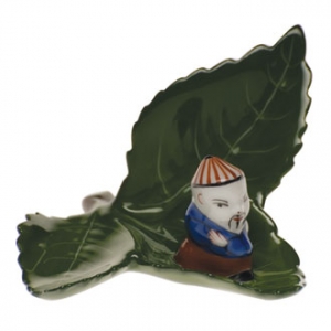 Herend Mandarin on Leaf
