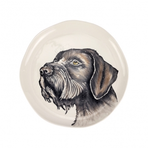 Vietri Cacciatore Spinone Italiano Medium Round Platter