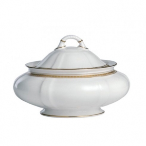 Royal Crown Derby Carlton Gold Covered Vegetable Dish
