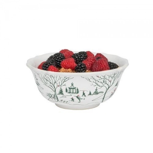 Juliska Country Estate Winter Frolic Evergreen Cereal/Ice Cream Bowl