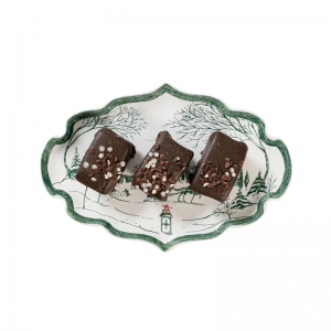 Juliska Country Estate Winter Frolic Evergreen Tray 7"