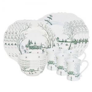 Juliska Country Estate Winter Frolic Evergreen 16 Piece Set