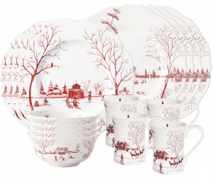 Juliska Country Estate Winter Frolic Ruby 16 Piece Set