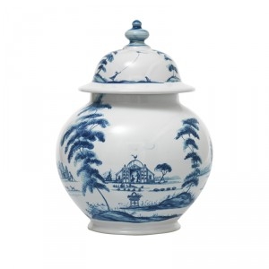 Juliska Country Estate Delft Blue Medium Lidded Ginger Jar - Garden Follies
