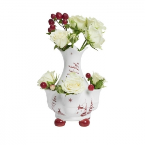 Juliska Country Estate Ruby Winter Frolic Tulipiere Vase - 6"