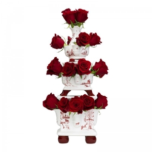 Juliska Country Estate Winter Frolic Ruby Tulipiere