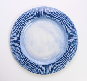 Arte Italica Striped Charger - Blue