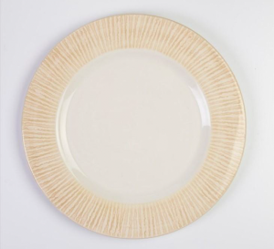 Arte Italica Striped Charger - Cream