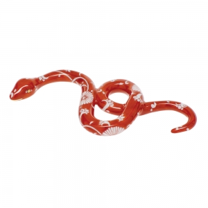 Herend Chrysanthemum Orange Garden Snake