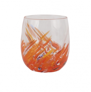 Vietri Chiara Orange Short Tumbler