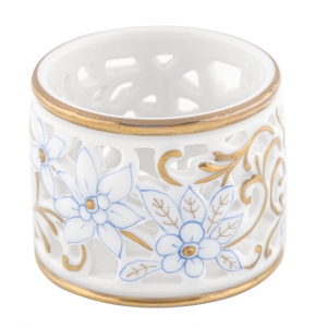 Herend Pierced Napkin Ring - Blue