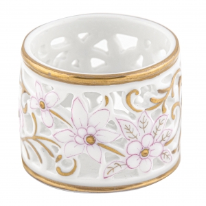 Herend Pierced Napkin Ring - Pink