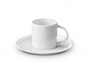 L'Objet Corde White Espresso Cup + Saucer