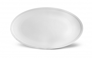 L'Objet Corde White Oval Platter Large