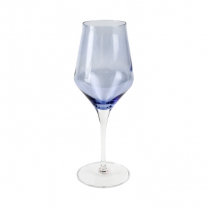 Vietri Contessa Blue Water Glass