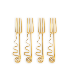 L'Objet Spirale Cocktail Forks - Set 4