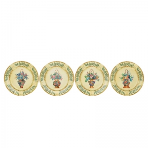 Mottahedeh Ch'ing Garden Dessert Plate - 8.5" / Set of 4
