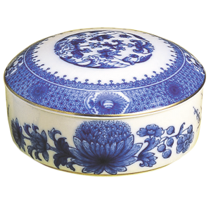 Mottahedeh Imperial Blue Covered Box, Large