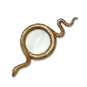 L'Objet Gold Snake Magnifying Glass