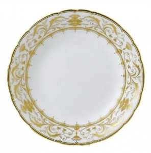 Royal Crown Derby Darley Abbey White Oatmeal Bowl - 6.5"