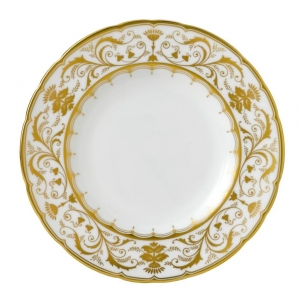 Royal Crown Derby Darley Abbey White Bread Plate - 6.4"