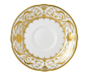 Royal Crown Derby Darley Abbey White Tea Saucer