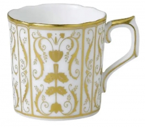 Royal Crown Derby Darley Abbey White Coffee Cup