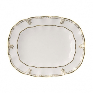 Royal Crown Derby Elizabeth Gold Medium Platter - 13"