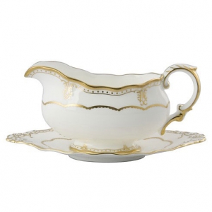 Royal Crown Derby Elizabeth Gold Sauce Boat