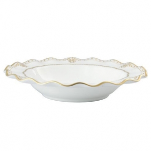Royal Crown Derby Elizabeth Gold Rim Soup Bowl