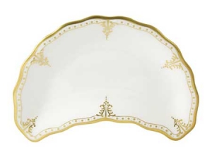Royal Crown Derby Elizabeth Gold Crescent Salad Plate