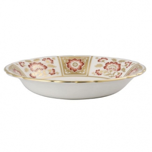 Royal Crown Derby Derby Panel Red Oatmeal / Cereal Bowl