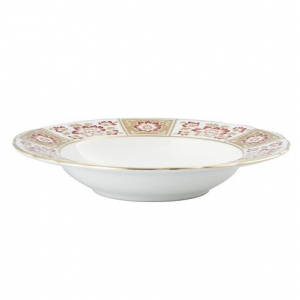 Royal Crown Derby Derby Panel Red Rim Soup Bowl