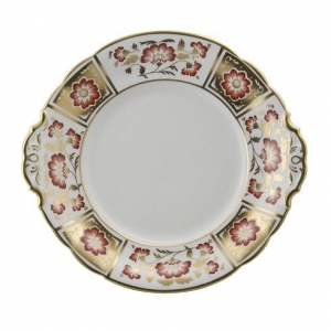 Royal Crown Derby Derby Panel Red Cake Plate - 9"