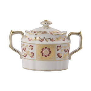 Royal Crown Derby Derby Panel Red Covered Sugar
