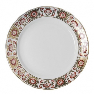Royal Crown Derby Derby Panel Red Round Chop Dish