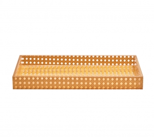Kim Seybert Reed Natural Tray - 14.5 x 7.5