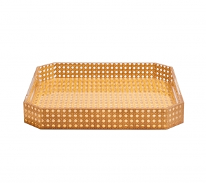 Kim Seybert Reed Natural Tray - 15 x 15