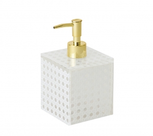 Kim Seybert Reed White Soap Dispenser