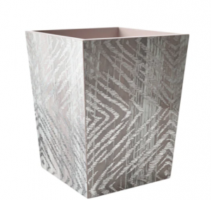 Kim Seybert Zebra Waste Basket