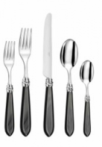 Capdeco Diana Black Capdeco Diana Black 5 Piece Place Setting