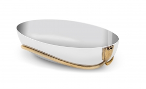 L'Objet Deco Leaves - Oval Boat Large
