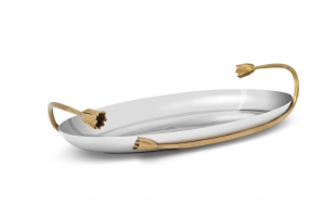 L'Objet Deco Leaves - Oval Serving Tray
