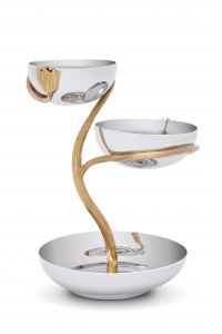 L'Objet Deco Leaves - Three Tier Server Small
