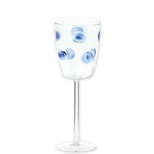 Vietri Drop Blue Wine Glass