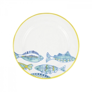 Vietri Elba's Fish Dinner Plate = 11"